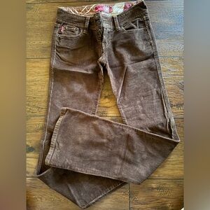Junior’s Brown Corduroy Jeans Hollister 0